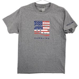 SwimMAC Carolina T Shirt Adult Medium Gray Road To Tokyo 2020 Competitive Tee